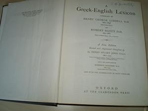 Image du vendeur pour Greek-English Lexicon. with A Supplement. (1968, 153 Seiten, Leinen mit Su.(gerndert). mis en vente par Antiquariat im Schloss