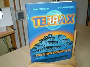 Seller image for TERRA-X. Rtsel alter Weltkulturen. Begleitbuch zur ZDF-Serie. Das Buch geht zurck auf eine sehr frhe Zeit. Man findert im Meer verzauberte Steine, Steine, die eine Art Whrung darstelten. Inseln sind gekommen und verschwunden, es gibt offenbar einen verlorenen Kontinent in der Sdsee. In Amerika zeigt sich erst jetzt die Pracht der alten Gtter. Vieles wurde ausgelscht nur die Steine legen noch Zeugnis ab von einer groen Vergangenheit. for sale by Antiquariat im Schloss