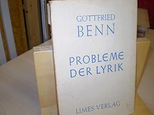 Probleme der Lyrik. Vortrag, gehalten in der Universität Marburg am 21. August 1951.