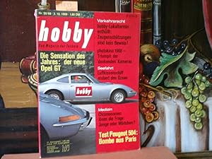 Bild des Verkufers fr Hobby - Das Magazin der Technik. Nr. 20, 1968. Titel: Test Peugeot 504: Bombe aus Paris. zum Verkauf von Antiquariat im Schloss