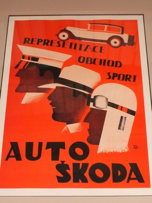 Auto Skoda / Automobil Skoda, 1929. Representace / obchod / sport. Werbeplakat des heutigen Autor...