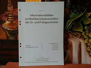 Informationsblätter zu Nachbarwissenschaften der Ur- und Frühgeschichte. Schriften des Schleswige...