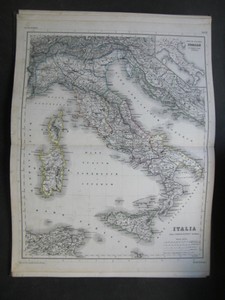 Italia. Landkarte. [Italien.] (aus: Atlas Antiquus. Zwölf Karten zur alten Geschichte.) Modulus 1...