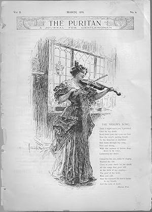 Seller image for PRINT: "The Violin's Song"; Poem and Engraving from The Puritan: A Journal for Gentlewomen , Volume II, No. 6; March, 1898; Page 241 for sale by Dorley House Books, Inc.