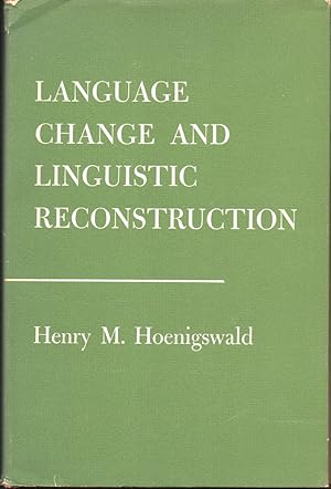 Bild des Verkufers fr Language Change and Linguistic Reconstruction zum Verkauf von Kenneth Mallory Bookseller ABAA