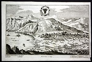 Altdorf en Suisse -- original von ca. 1700. Blatt-Masse ca 34 x 22,5 cm