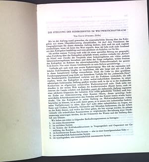 Imagen del vendedor de Die Stellung des Ruhrgebietes im Weltwirtschaftsraum; a la venta por books4less (Versandantiquariat Petra Gros GmbH & Co. KG)