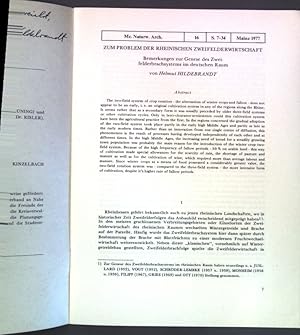 Bild des Verkufers fr Zum Problem der rheinischen Zweifelderwirtschaft; zum Verkauf von books4less (Versandantiquariat Petra Gros GmbH & Co. KG)