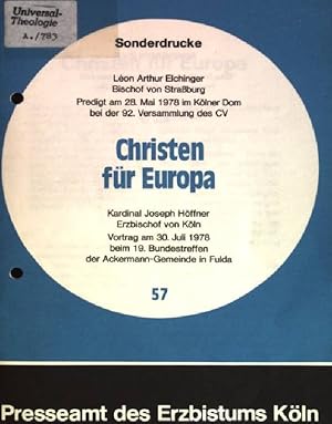 Immagine del venditore per Christen fr Europa Sonderdrucke, Heft 57 venduto da books4less (Versandantiquariat Petra Gros GmbH & Co. KG)