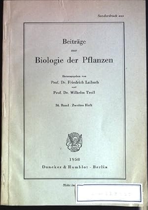 Seller image for Guttation, Atmung, Spro- und Wurzelwachstum unter Einwirkung therischer ldmpfe auf die Wurzeln von Hafer Sonderdruck aus: Beitrge zur Biologie der Pflanzen, 34. Band, 2. Heft for sale by books4less (Versandantiquariat Petra Gros GmbH & Co. KG)