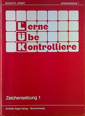 Seller image for Lerne be Kontrolliere. ZEICHENSETZUNG 1 for sale by biblion2