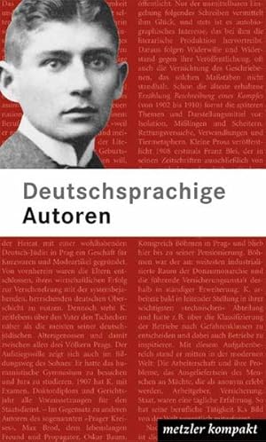 Bild des Verkufers fr Deutschsprachige Autoren: metzler kompakt zum Verkauf von Versandantiquariat Felix Mcke