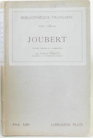 Seller image for Joubert. Textes choisis et comments par Victor Giraud for sale by crealivres