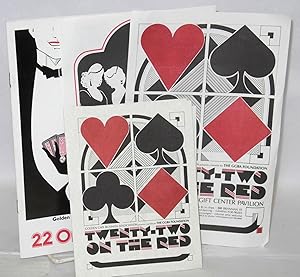 Seller image for 22 on the red leaflets, cards and program for the GGBA fundraising benefit casino nights for sale by Bolerium Books Inc.