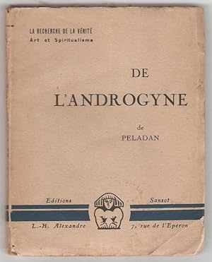 Les Idées et les formes. De l'androgyne. Théorie plastique.