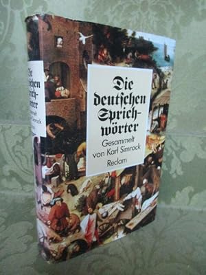 Bild des Verkufers fr Die deutschen Sprichwrter. Gesammelt von Karl Simrock. Einleitung von Wolfgang Mieder. zum Verkauf von Antiquariat Maralt