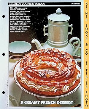 McCall's Cooking School Recipe Card: Desserts 6 - Paris-Brest : Replacement McCall's Recipage or ...