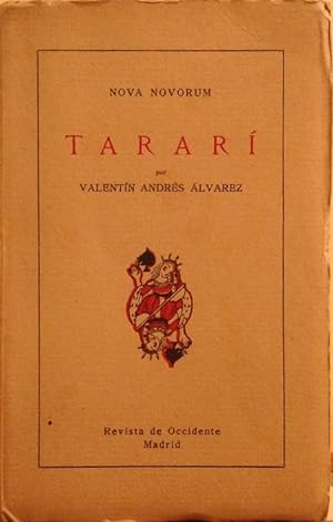 Bild des Verkufers fr Tarar (nova novorum); farsa cmica en dos actos y un eplogo. zum Verkauf von Girol Books Inc.