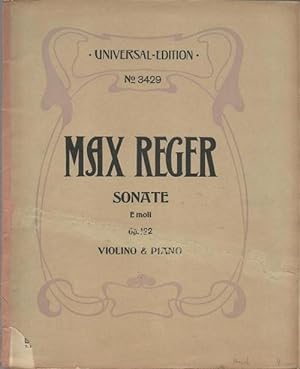 Sonate E moll. Op. 122. Ausgabe für Violine und Klavier