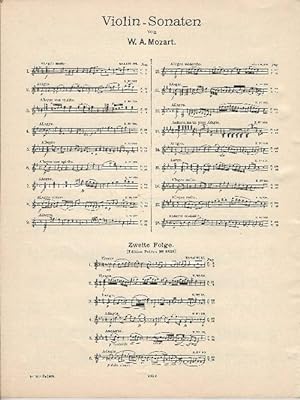Sonaten für Pianoforte und Violine (Klavier) (neu revidiert u. hg. v. Friedrich Hermann))