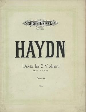 Duette für 2 Violinen Op. 99 revus par Hans Sitt (Trois Duos pour deux Violons)