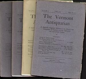 THE VERMONT ANTIQUARIAN (4 ISSUES) September 1904, December 1904, March 1905 and June 1905.