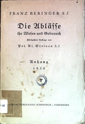 Seller image for Die Ablsse, ihr Wesen und Gebrauch for sale by books4less (Versandantiquariat Petra Gros GmbH & Co. KG)