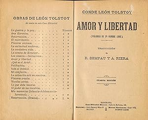 Seller image for AMOR Y LIBERTAD (palabras de un hombre libre). for sale by Librera Torren de Rueda