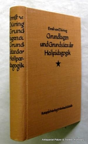 Image du vendeur pour Grundlagen und Grundstze der Heilpdagogik. Erlenbach, Rotapfel, 1925. 347 S. Or.-Lwd. mit Schutzumschlag. mis en vente par Jrgen Patzer