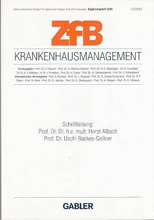 Krankenhausmanagement; Teil: [1999]. Zeitschrift für Betriebswirtschaft / Ergänzungsheft ; 1999,5