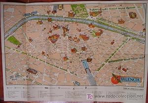 PLANO GUIA DEL CENTRO DE LA CIUDAD DE VALENCIA