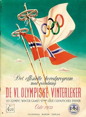 Det offisielle hovedprogramm med veiledning de VI. Olympiske Vinterleker. VI. Olympic Winter Game...