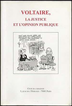 Seller image for VOLTAIRE, LA JUSTICE ET L'OPINION PUBLIQUE. for sale by Librairie Le Livre Penseur