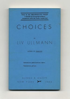 Image du vendeur pour Choices - Uncorrected Proof mis en vente par Books Tell You Why  -  ABAA/ILAB
