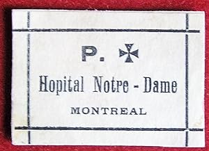 Ex-libris Québec. Hôpital Notre Dame Montréal