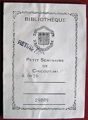 Ex-libris Québec. Petit Séminaire de Chicoutimi