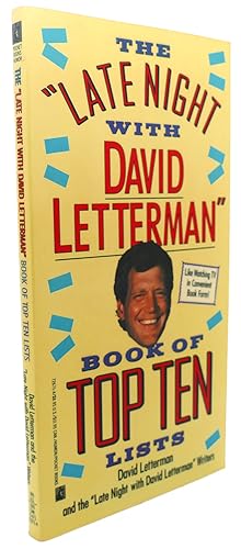 Seller image for THE LATE NIGHT WITH DAVID LETTERMAN BOOK OF TOP TEN LISTS for sale by Rare Book Cellar
