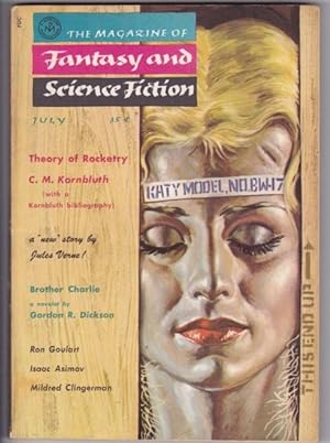 Seller image for The Magazine of Fantasy and Science Fiction July 1958 - The Up-to-Date Sorcerer, Brother Charlie, Gil Braltar, The Katy Dialogues, The Eighth Lamp, The Vandals, The Blue-Eyed Horse, Theory of Rocketry, C. M. Kornbluth: A Memorial Bibliograhy, +++ for sale by Nessa Books