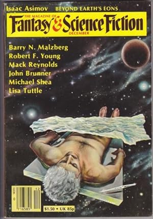 Bild des Verkufers fr The Magazine of Fantasy and Science Fiction December 1980 - The Other Mother, The Tweintieth Century Murder Case, The Autopsy, Neander-Yale, The Man with a God That Worked, Escape Velocity, Getting Into Synch, Beyond Earth's Eons, The Tents of Kedar, ++ zum Verkauf von Nessa Books