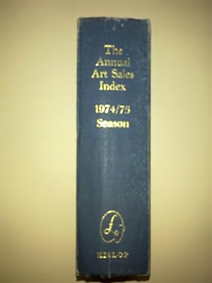 The Annual Art Sales Index 1974/75 Season