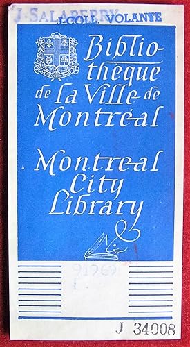 Ex-libris Québec. Bibliothèque de la ville de Montréal