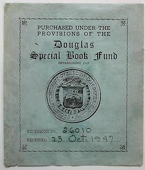 Ex-Dono Québec. Douglas Special Book fund