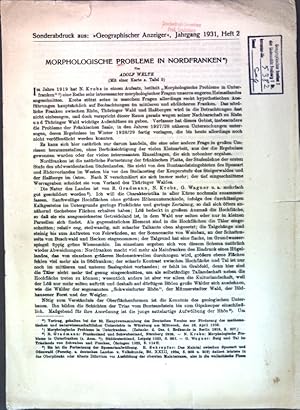 Seller image for Morphologische Probleme in Nordfranken; for sale by books4less (Versandantiquariat Petra Gros GmbH & Co. KG)