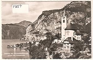 Immagine del venditore per AK Schweiz Flelen am Vierwaldstttersee gegen die Axenstrae 1952 datiert ungelaufen venduto da GAENSAN Versandantiquariat