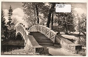 AK Wörlitzer Park bei Dessau Weiße Brücke 1959 ungelaufen