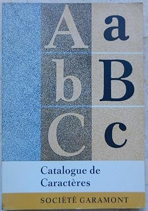 Catalogue de caractères de la fonderie de caractères "Amsterdam".