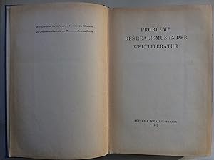 Seller image for Probleme des Realismus in der Weltliteratur for sale by Bildungsbuch