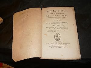 Mémoire Pour La Demoiselle Le Guay D'Oliva, Fille Mineure, Emancipée D'âge, Accusée; Contre M. Le...
