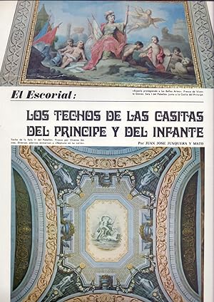 Immagine del venditore per EL ESCORIAL: LOS TECHOS DE LAS CASITAS DEL PRINCIPE Y DEL INFANTE ( 10 PAGINAS ORIGINALES DEL AO 1970, ESTUDIO COMPLETO TEXTO INTEGRO) venduto da Libreria 7 Soles