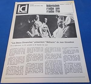 ICI Radio-Canada: Horaire des Reseaux Francais Societe (Vol. 1 No. 30, du 22 au 28 Octobre 1966) ...